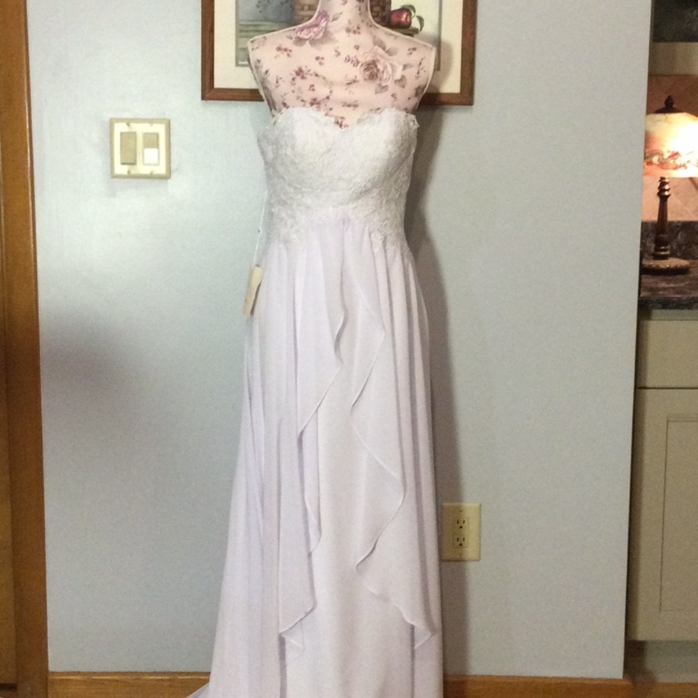 LanTing White Strapless Bridal Gown